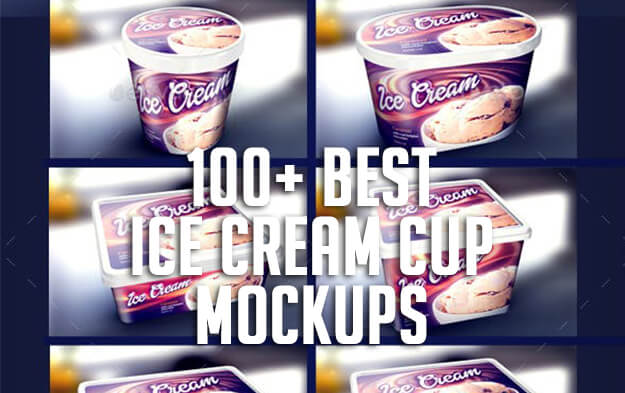 100+ Best Ice Cream Cup Mockups