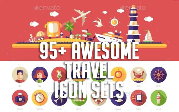 95+ Awesome Travel Icon Sets