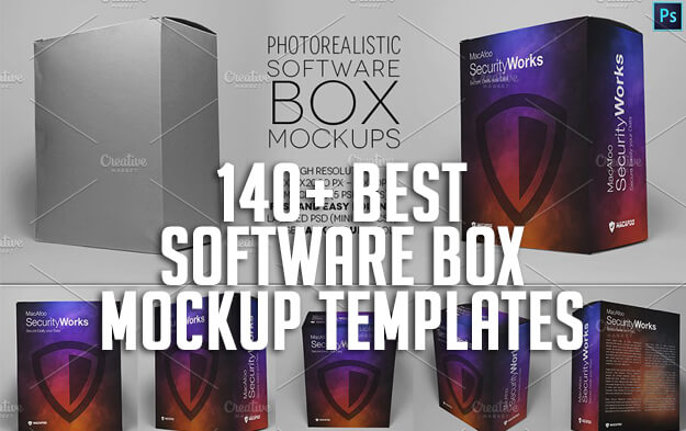 140+ Best Software Box Mockup Templates