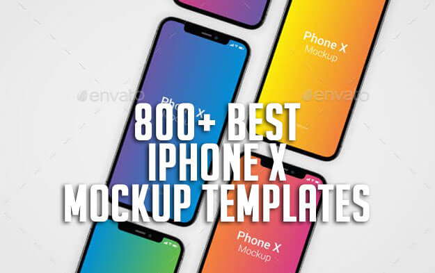 800+ Best iPhone X Mockup Templates