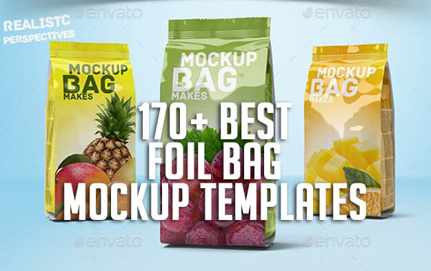 170+ Best Foil Bag Mockup Templates