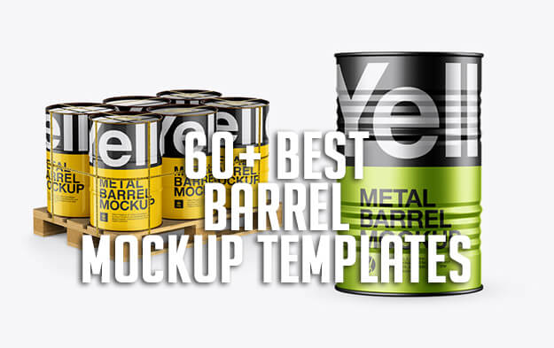 60+ Best Barrel Mockup Templates