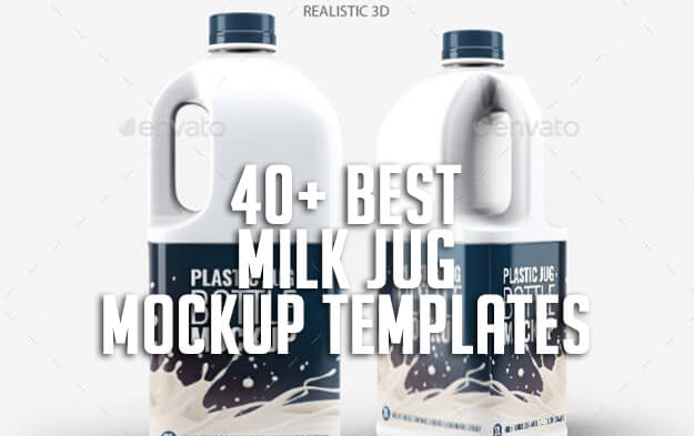 Download 40 Best Milk Jug Mockup Templates Graphic Design Resources