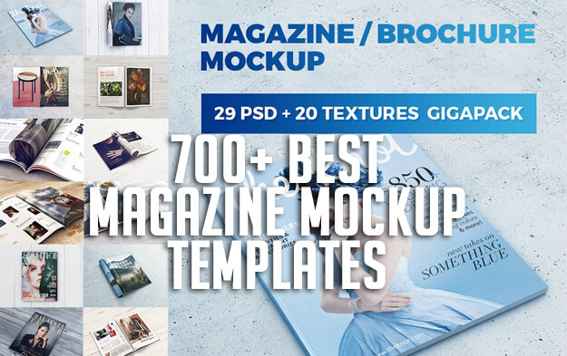 700+ Best Magazine Mockup Templates | Graphic Design Resources
