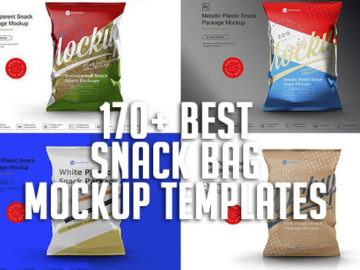 170+ Best Snack Bag Mockup Templates