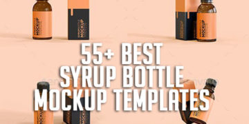 55+ Best Syrup Bottle Mockup Templates
