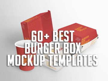 60+ Best Burger Box Mockup Templates