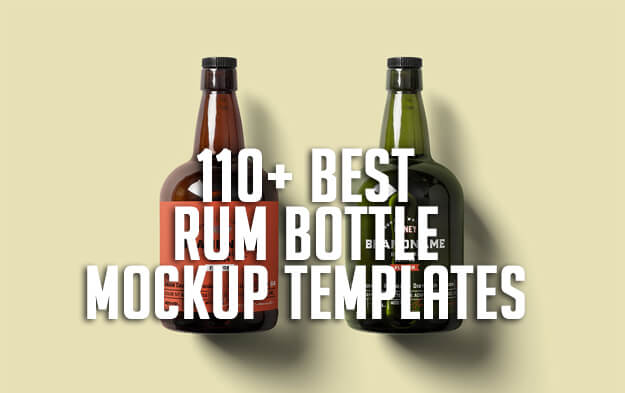 110 Best Rum Bottle Mockup Templates Free Premium