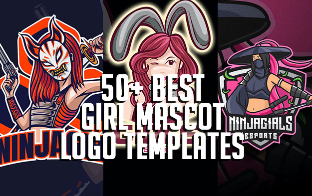 50+ Best Girl Mascot Logo Templates for eSports, Team and Clan