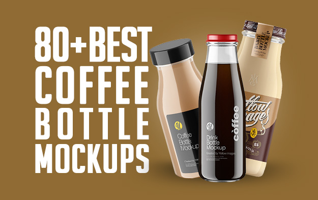 80+ Best Coffee Bottle Mockup Templates